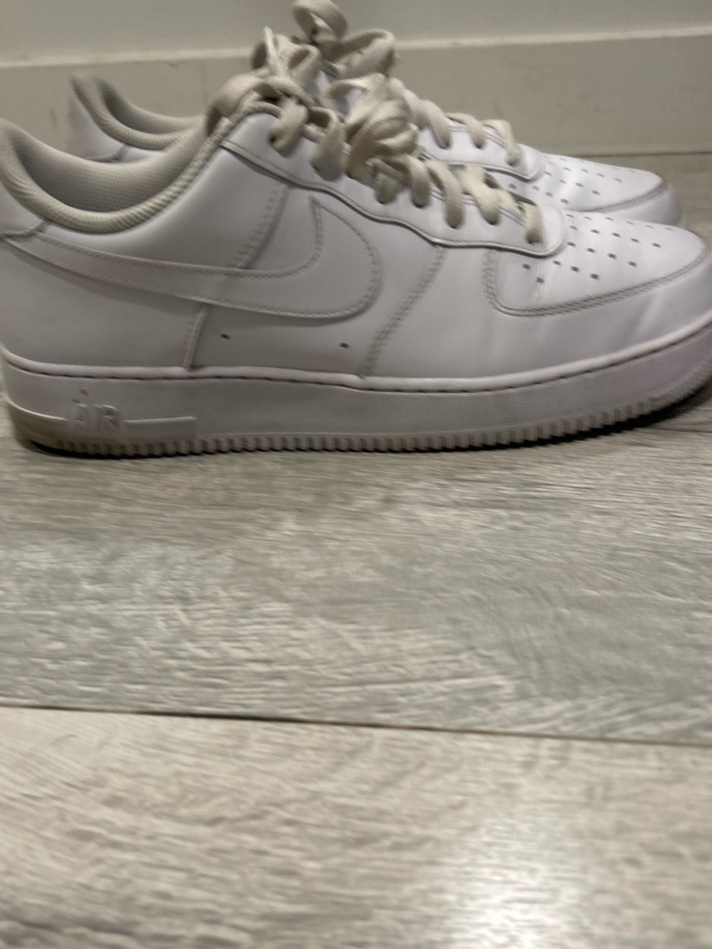 Nike Men's All-White Low Top Sneakers